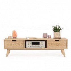 Wooden TV cabinet, width 150, Scandinavian style